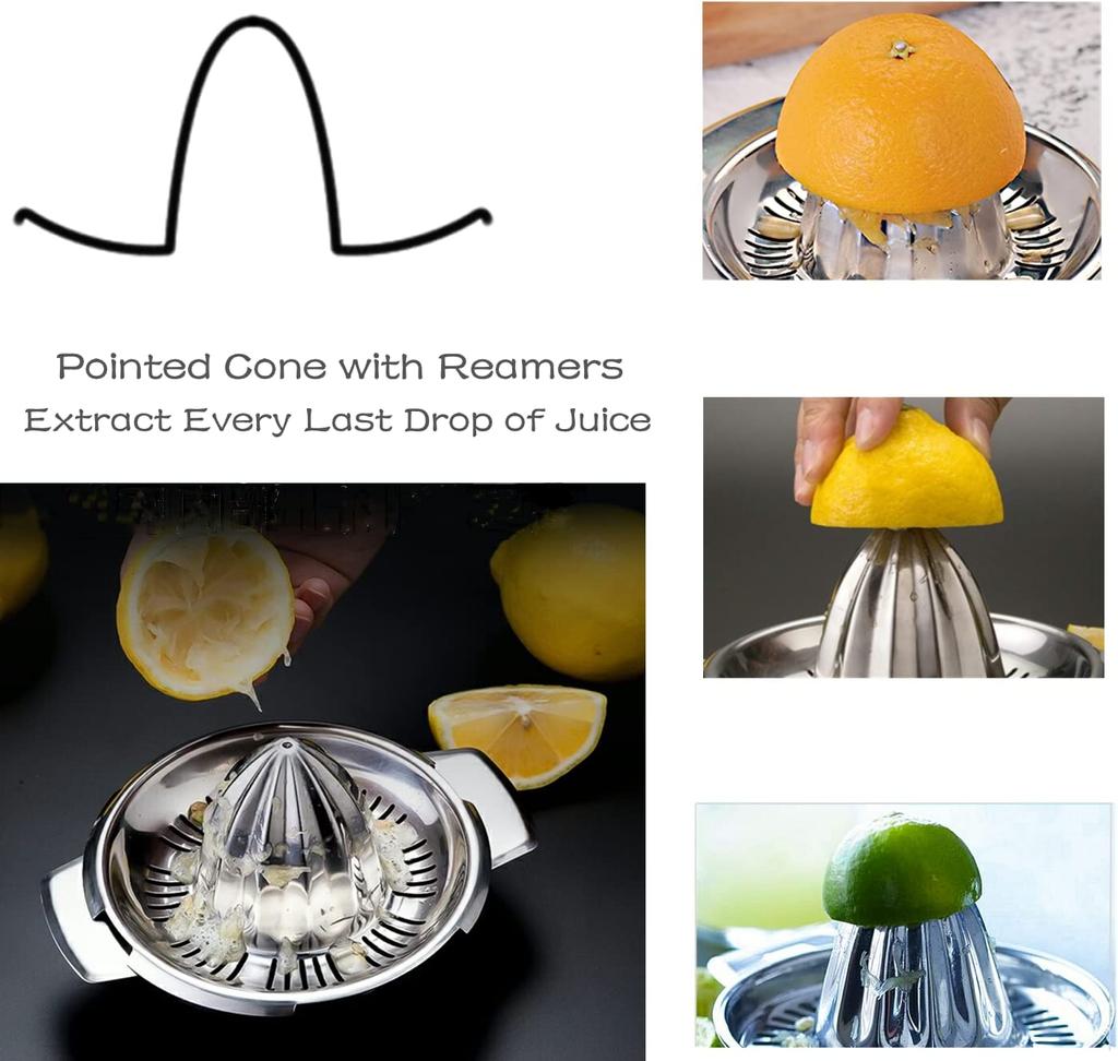 Stainless Steel Lemon Squeezer Manual Juicer For Orange Lemon Squeezer Reamers Fruit Vegetable Squeezer Cup Kitchen Tool