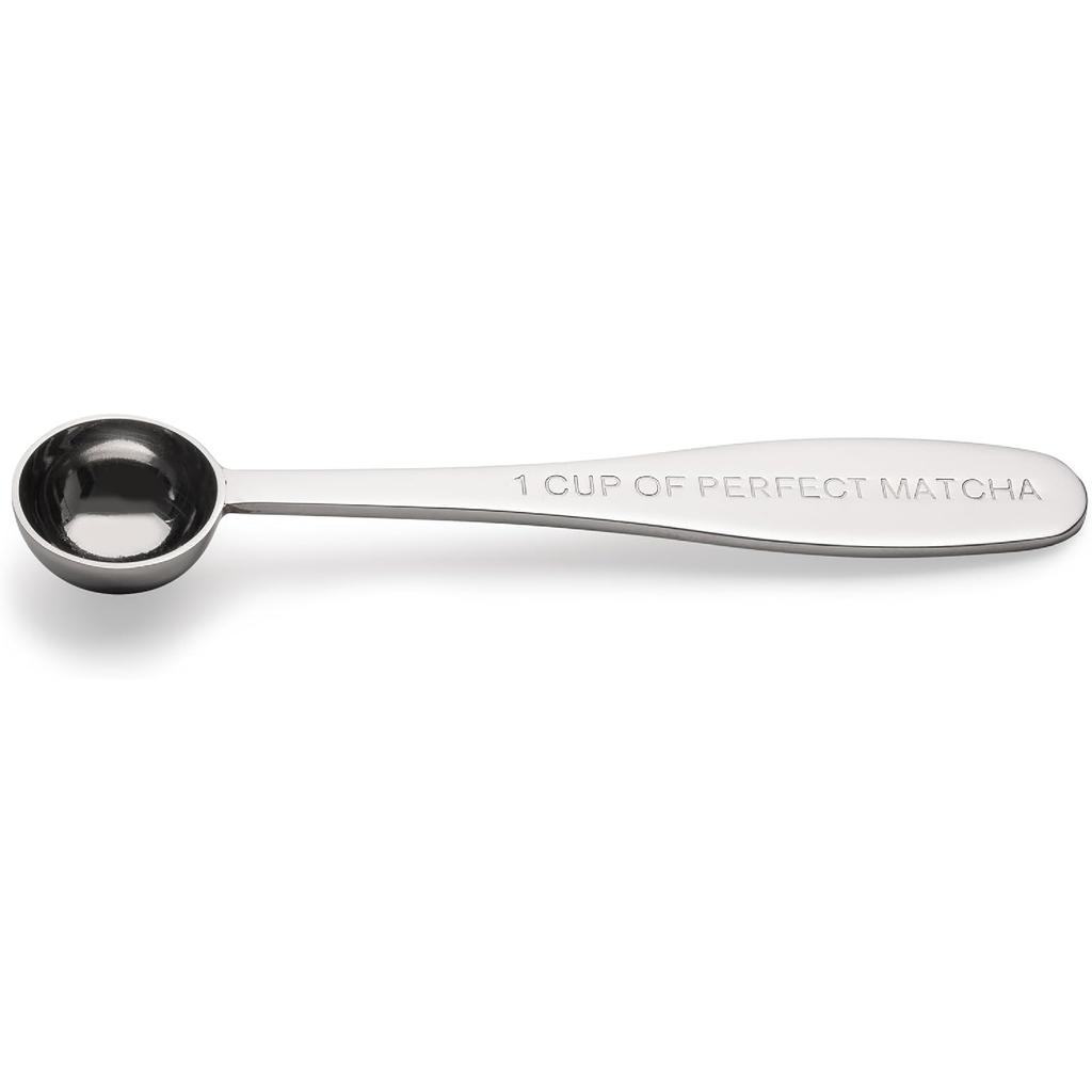 Matcha Measuring Spoon | One Cup of Perfect Matcha | Stainless Steel Scoop | Premium High Polish Finish | 1/2 Teaspoon | 1Gram Serving