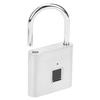 Smart Fingerprint Padlock USB Rechargeable Security LED Lock for Backpack Luggage CabinetSilver