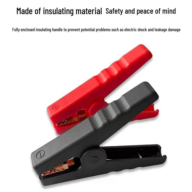 Car Battery Jump Start Cable Clips 100A, Small Hard Plastic Alligator Clips in Stock