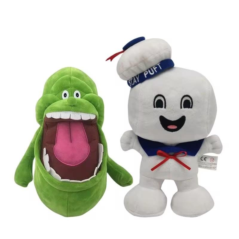 Marshmallow Man and Slimer stuffed Vintage Ghostbusters 3 Stay Puft Plush Bank Sailor stuffed Plush Toy Dollhristmas Gift 20CM