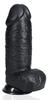 Extra Thick Dildo 18 X 7.5cm Black - Real Rock - Black Dildos