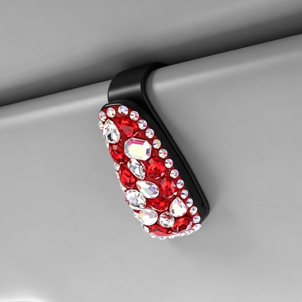 Multifunctional Sunglasses Clip Rhinestone Car Sun Visor Accessories  Driving Accessories