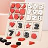 Деревянная игра с числами и геометрией Логическое мышление Подарки для детей Учебные пособия Родители Дети