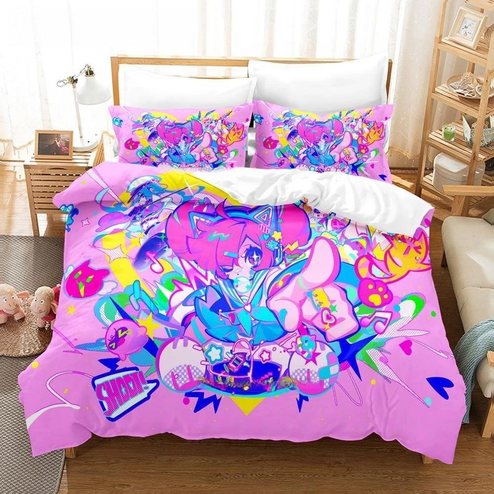 Fashion 3D Print Music Game Muse Dash Bedding Set Single Twin Full Queen King Size Bed Set Adult Kid Bedroom Duvet Cover Sets