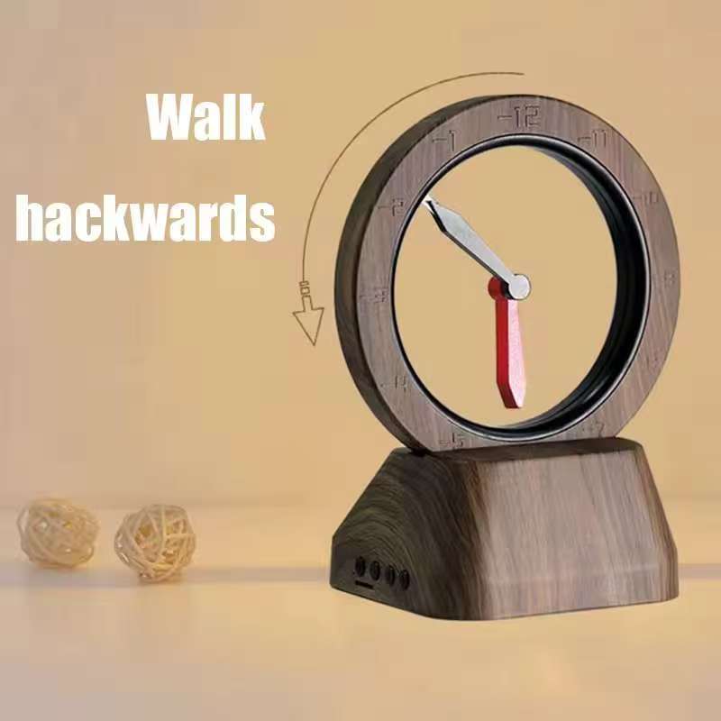 Retro floating clock, creative indoor watch clock, living room decoration, desktop clock, luxurious desktop decoration, Bluetoot