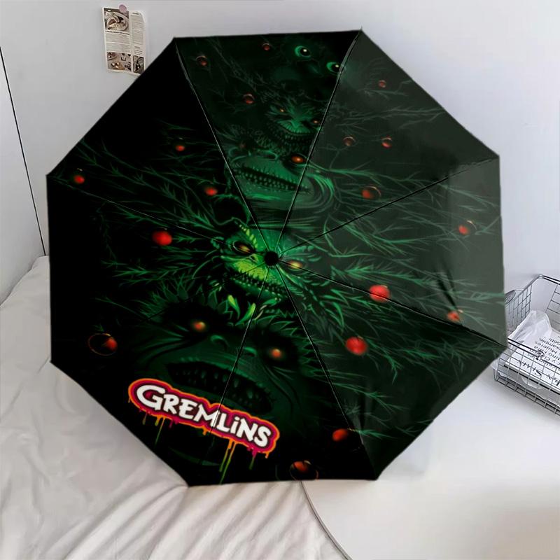 Nightmare Forest: Gremlin Shadows Folding umbrella travel Suitable for all seasons Three folds Umbrella light
