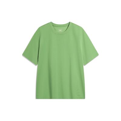 Футболка Li Ning China Color Series с круглым вырезом, повседневная, с коротким рукавом, мужская, цвет камня-моха-зеленый AHSU297-10
