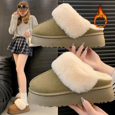 Модные мокасины Зимняя женская обувь Теплая зимняя обувь Повседневная обувь