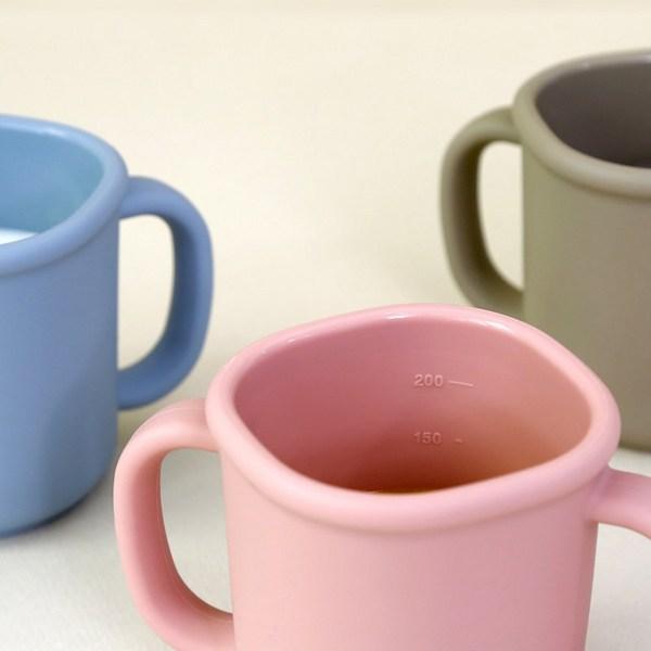 Edison Self Silicone Two-Handed Straw Cup 200ml, Blue, 1 Piece