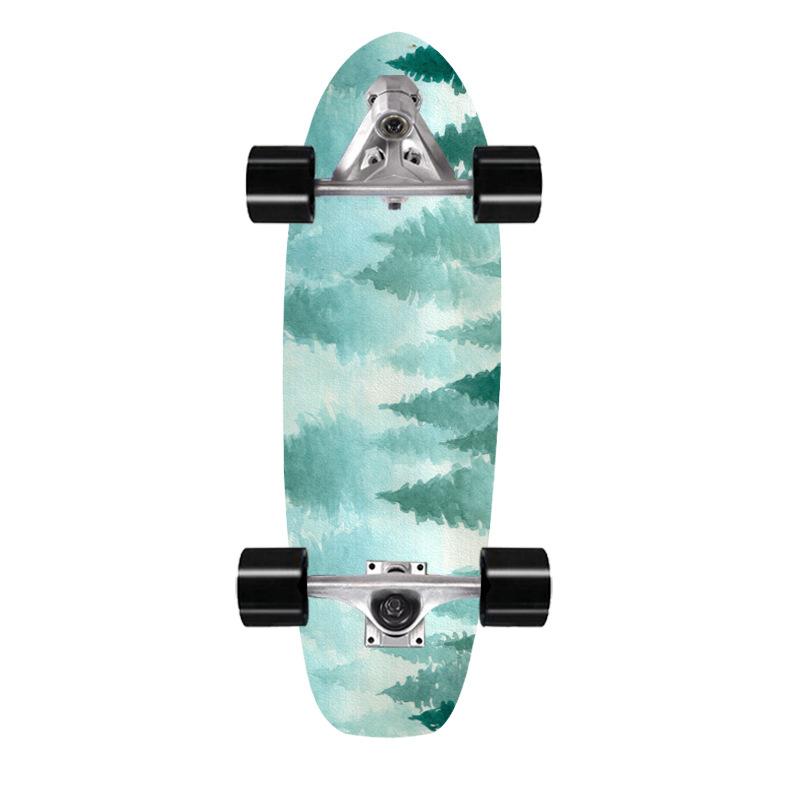 Скейтборд для сёрфинга на суше, мост, клен, имитация сёрфинга, лыжная тренировочная доска 76 см, сёрф-скейт на суше, доска для сёрфинга на суше