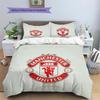 Manchester United Pattern Bedding Quilt Set  Home Decoration  Gift (1 * duvet cover + 2 * pillowcase  without core)