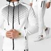 Hooded Sportswear Men's Jacket Casual Trousers Suit