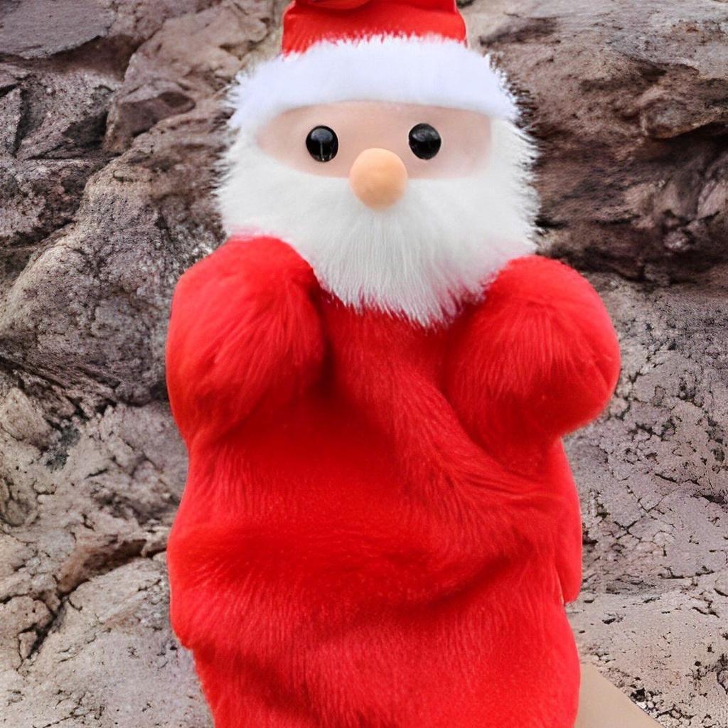 Christmas Santa Claus Hand Puppet Plush Toy Perfect Gift For Toddlers And Kids