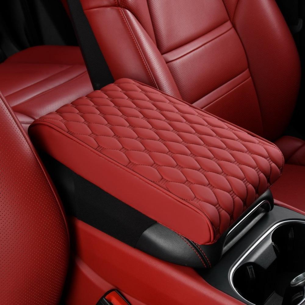 Microfiber Leather Center Console Cover Pad Universal Armrest Pillow Arm Rest Cover  for Car