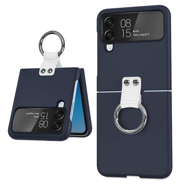 Противоскользящий ремешок, модный чехол для мобильного телефона для Samsung Galaxy Z Flip4 5g Flip 4 Flip3 Flip 3 Zflip4, противоударный чехол с кольцом-держателем