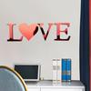 Mirror Letter Wall Sticker Acrylic English Letter Sticker Peel And Stick Wall
