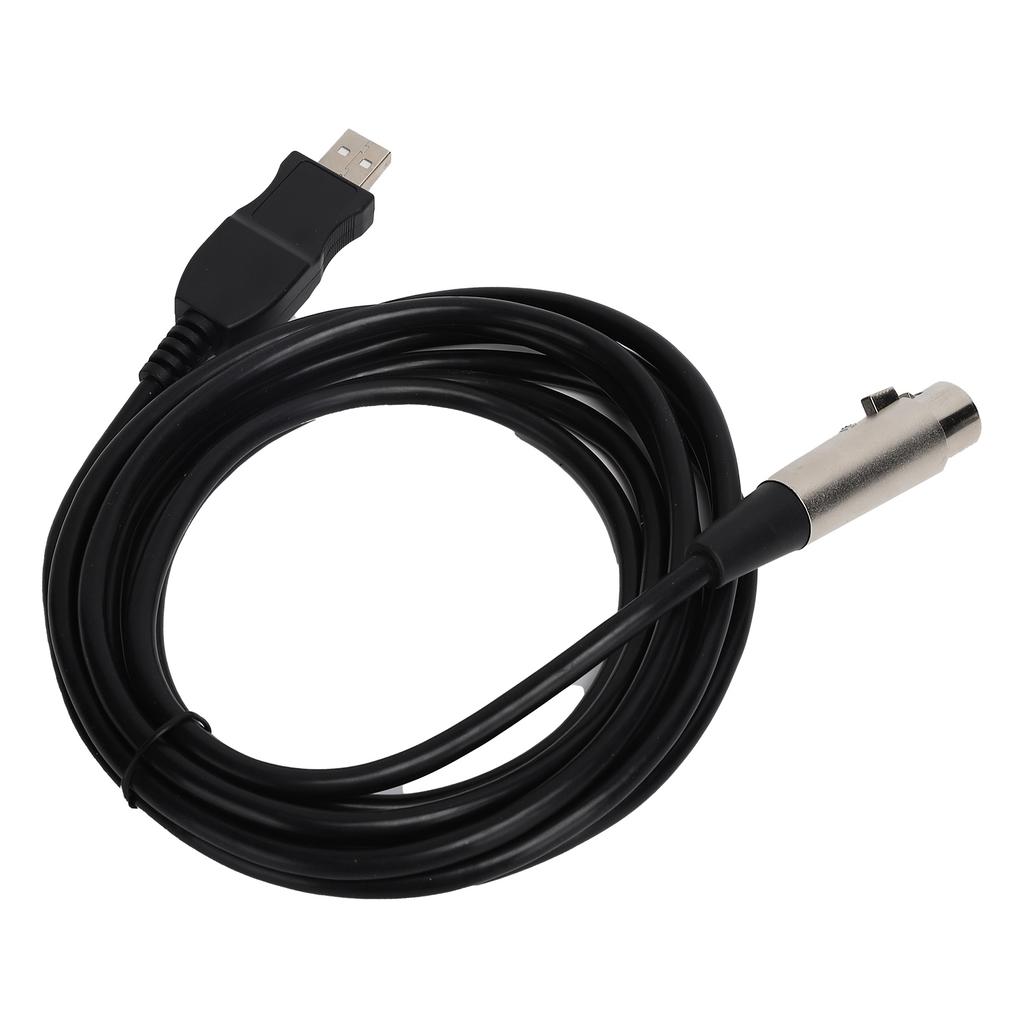 USB To XLR Female Adapter Cable 3 Meters with Recording Function for Gaming Equipment Host