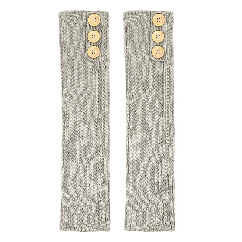 Теплые шерстяные носки на осень и зиму, Вязаные чехлы на ноги с пуговицами, Длинные гетры для ботинок, Носки для защиты ног и ступней от холода