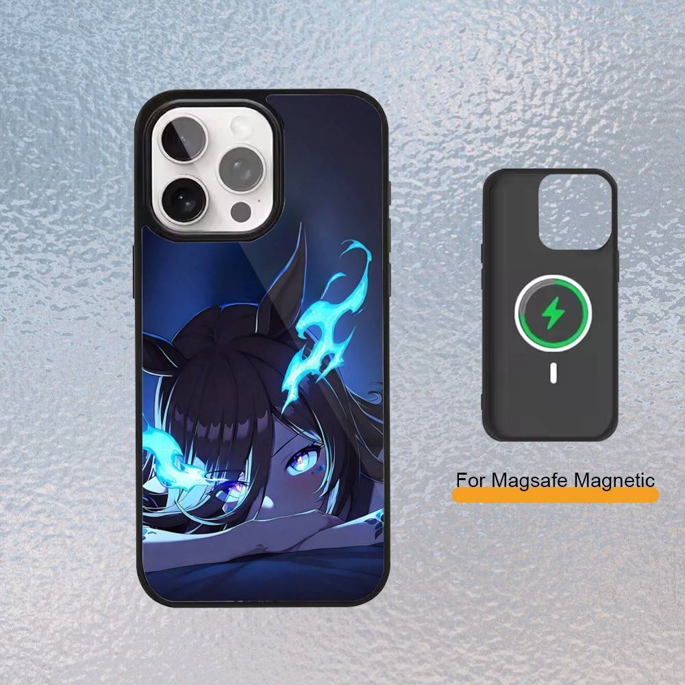 Красивый чехол для телефона Derby U-Uma Musume для iPhone 17,16,15,14,13,12,11 Plus,Pro Max Магнитная крышка для беспроводной зарядки