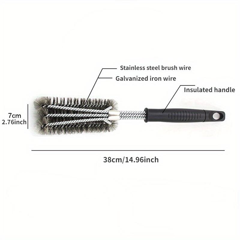 Барбекю Гриль Нержавеющая сталь Щетка для барбекю Проволочные щетинки Антипригарные Чистящие щетки с ручкой Удаление пятен Аксессуары для барбекю