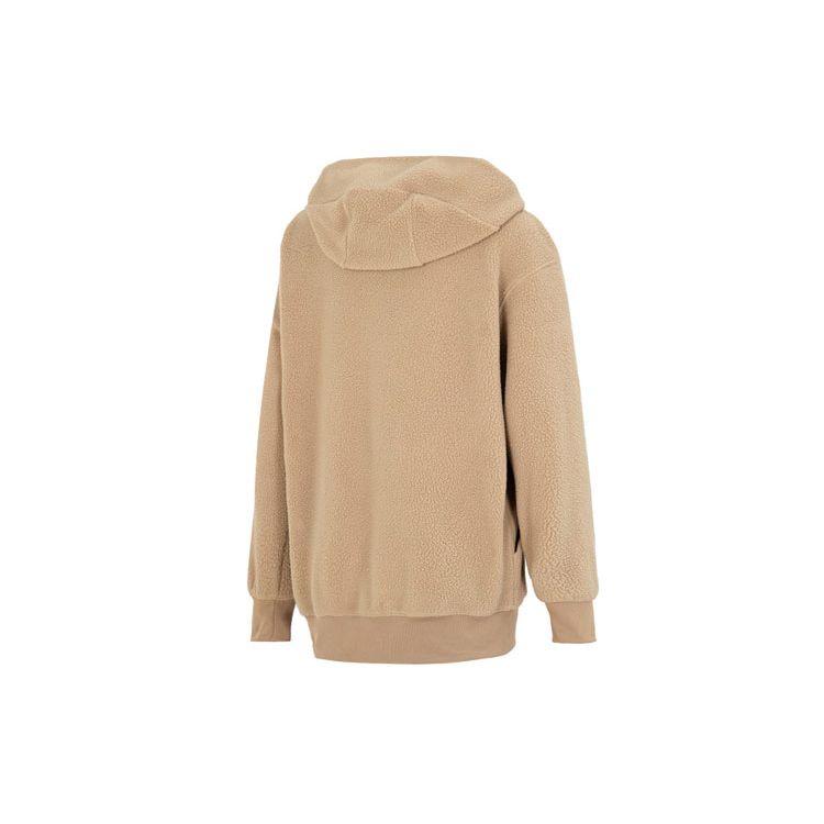 Nike Толстовка с капюшоном Nsw Plsh Po с логотипом и принтом, спортивная повседневная кофта с длинным рукавом, женские толстовки с капюшоном цвета хаки DQ6841-258