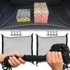 Car Trunk Storage Net Camping Cart Net Auto Trunk Sundries Fixed Netbag Handcart String Bag Elastic Pocket Mesh Car Accessories