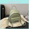 Однотонный Элегантный Бант Маленький Дизайнерский Рюкзак Детали с Отстрочкой Повседневные Сумки