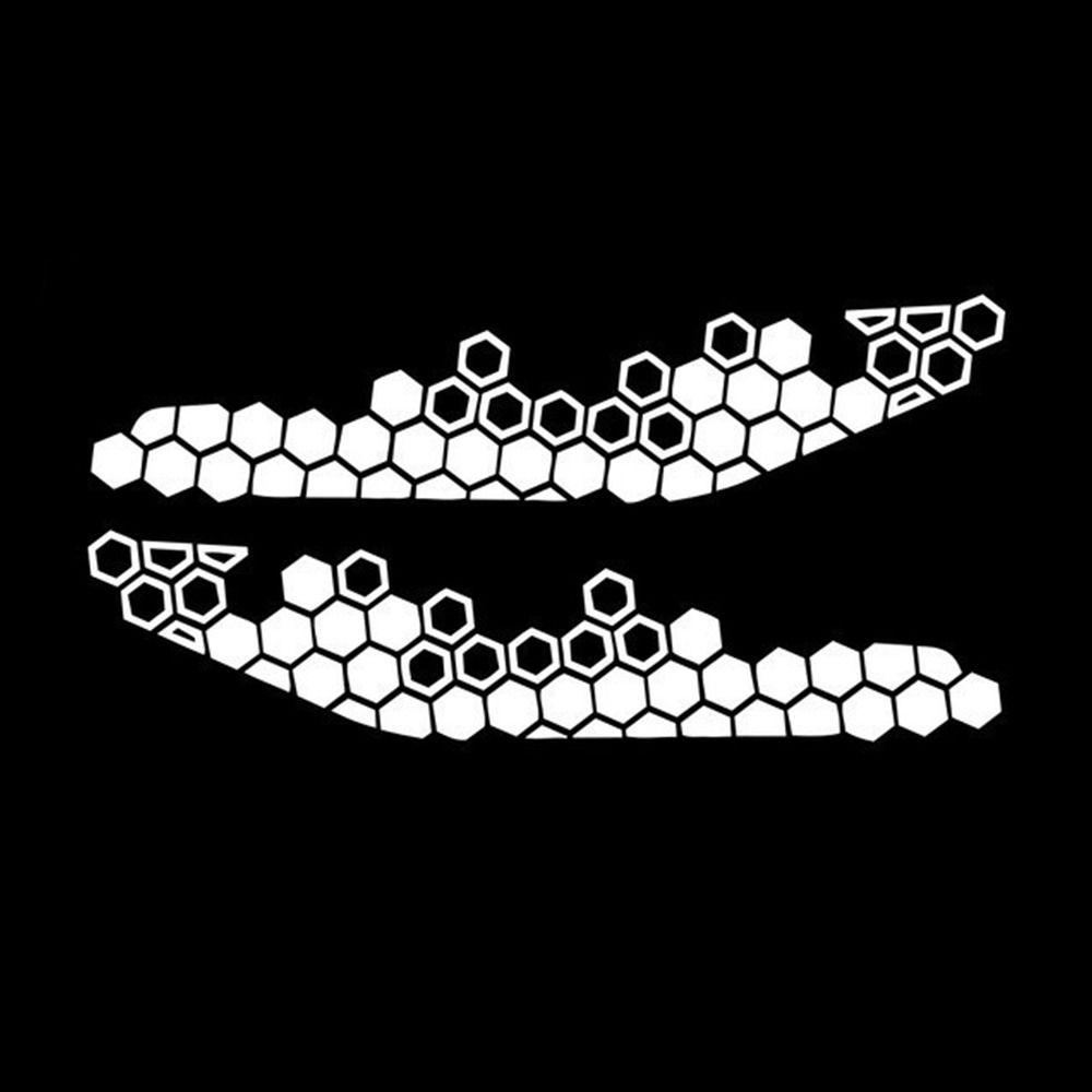 Multicolor Motorcycle Decorative Sticker PET Motorbike Electricbike Honeycomb Decals Bumper Ornament Modification