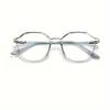 Trendy Blue Light Blocking Glasses Unisex Stylish Anti Radiation Eyewear For Office Study Screen For Time Comfort Fit