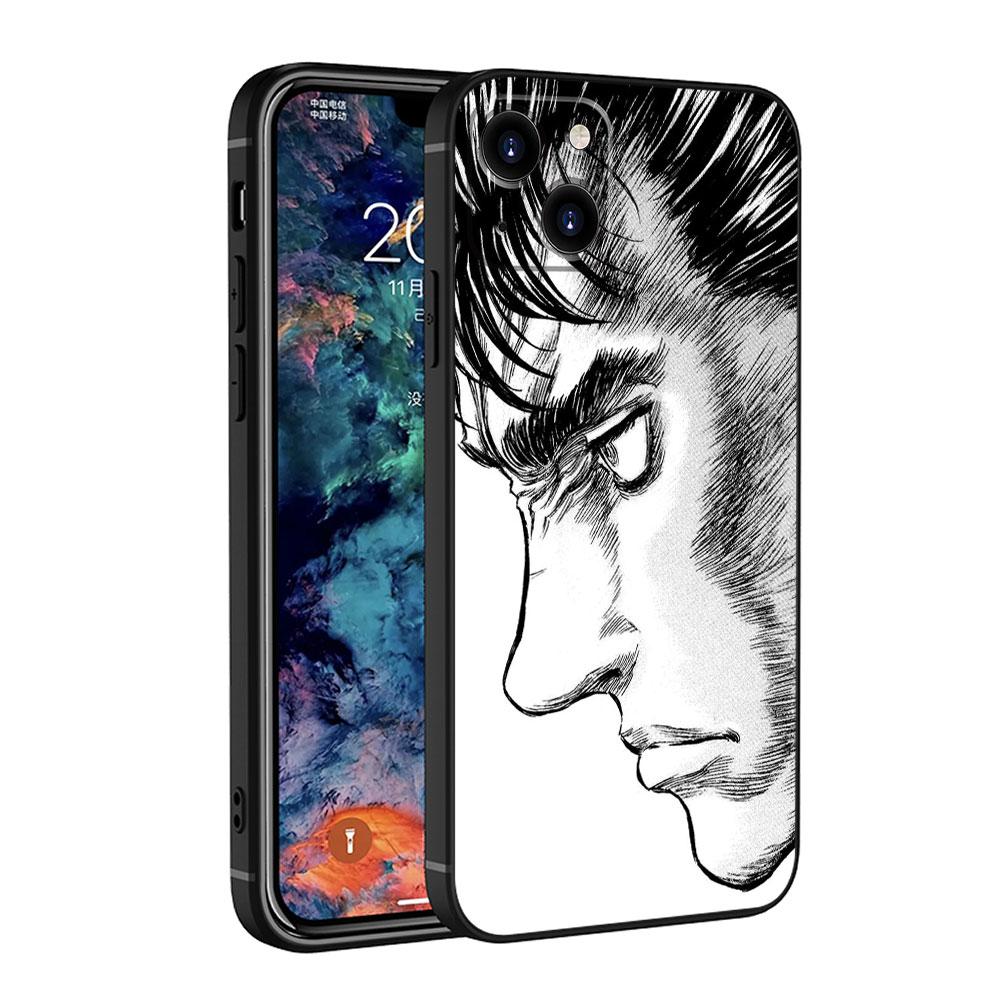 For iPhone 11 X XS 8 Plus 12 XR 14 13 Pro Max 7 6S SE 5 SE2 5S 6 SE2022 Bag Berserk Guts Anime Capinha Funda