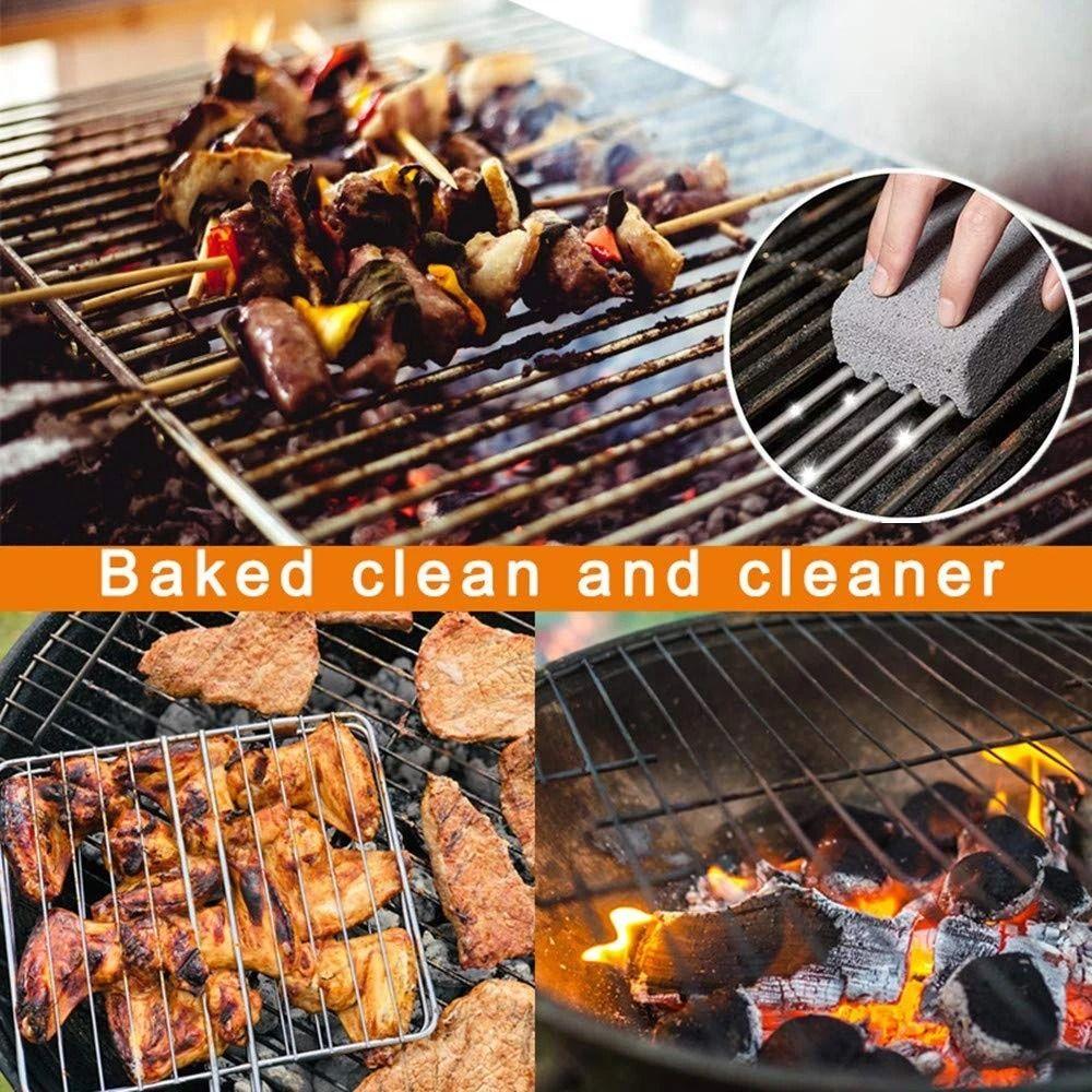 Pumice Brick BBQ Grill Cleaning Brick Temperature Resistance Camping Grease Cleaner  Travel