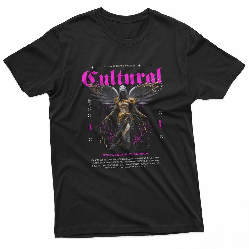 Cultural Angel Gothic Statue Streetwear TShirt Unisex T-Shirt