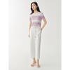 JUZUI Women's Gradient Stripe Knit Top with Side Buttons