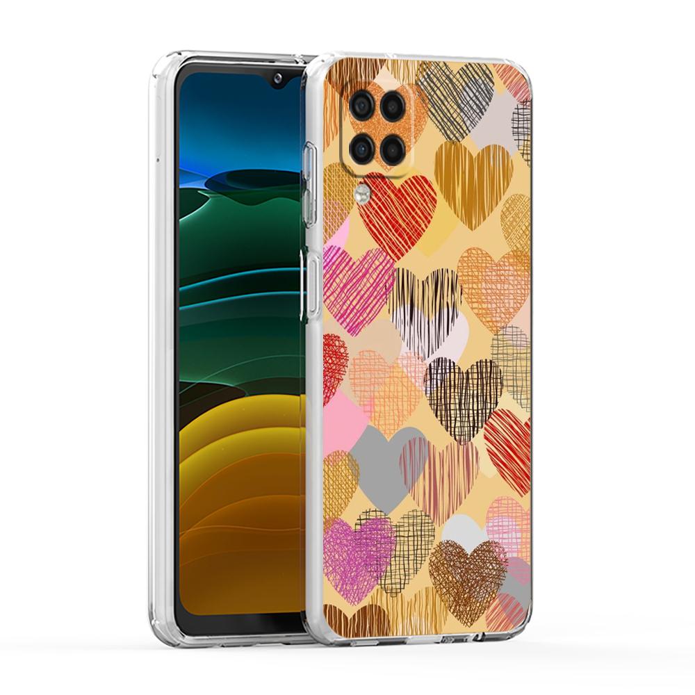 Красочный чехол-сердечко для телефона Samsung Galaxy A13 A33 A35 A55 A73 A53 A23 A51 A71 A21S A31 A41 A05s A03S A15 A25 5G