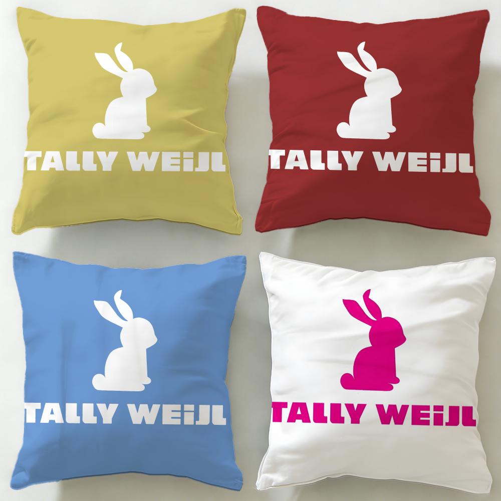 classic fashion brand Tally Weijl Cushion Cover Soft & Easy-Wash Pillow Case – Versatile for Couch, Bed, Travel and Office