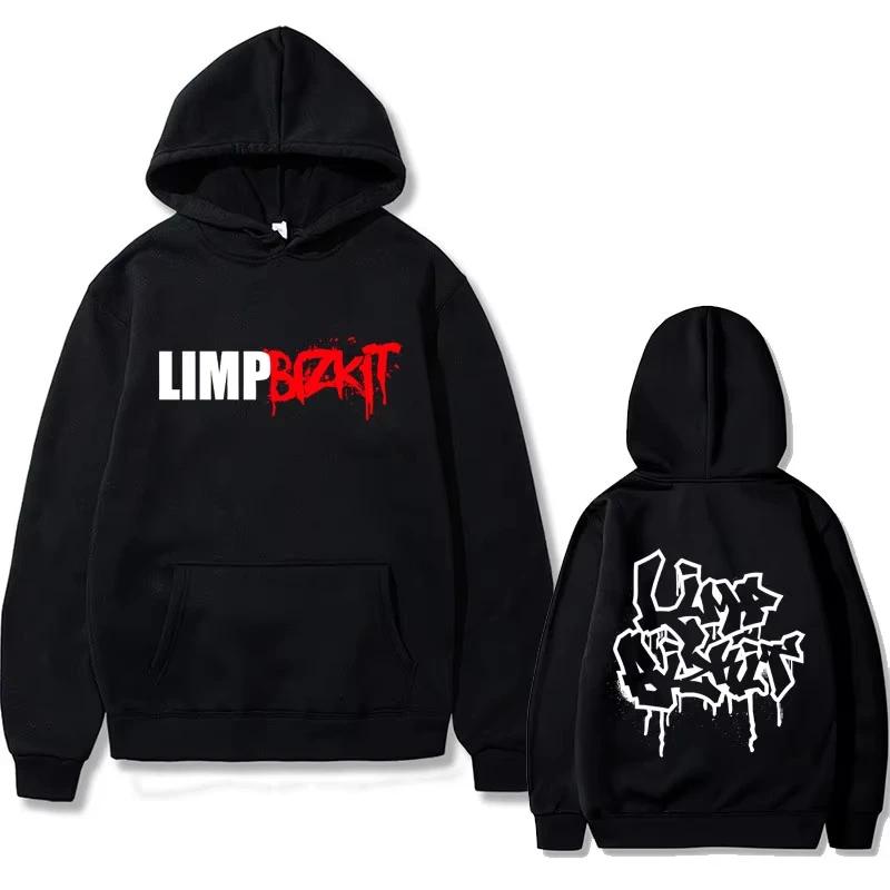 Графическая футболка группы Limp Bizkit Мерч для фанатов рок-музыки Футболка унисекс с коротким рукавом Повседневная уличная мода в стиле метал для любителей рок-музыки