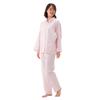 Beisia Stretch Plus Cotton Pink Size L Women's Pajamas, Loungewear, 100% Fabric, Stripes, Summer, Autumn, Winter, Spring,