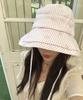 Bow embroidery big eaves fisherman hat children summer vacation sweet sunscreen visor show small face