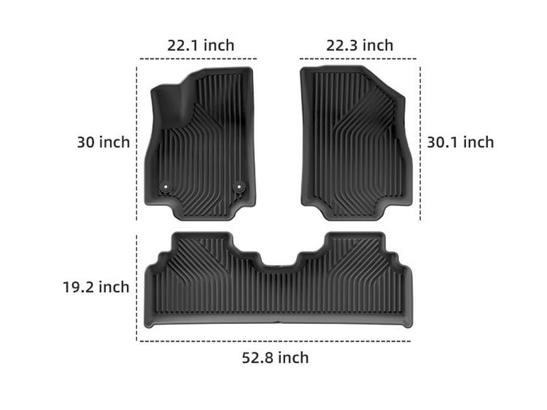 Custom TPE Floor & Trunk Mats for 2025 Kia EV3