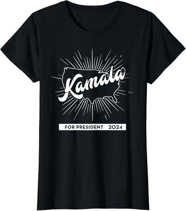 Kamala Harris For US President American Sketch Theme Ladies' Crewneck T-Shirt Unisex T-Shirt