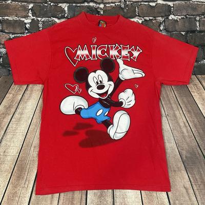 Винтажная футболка Микки Маус Mickey Unlimited 90-х Мужская Размер L Jerry Leigh США