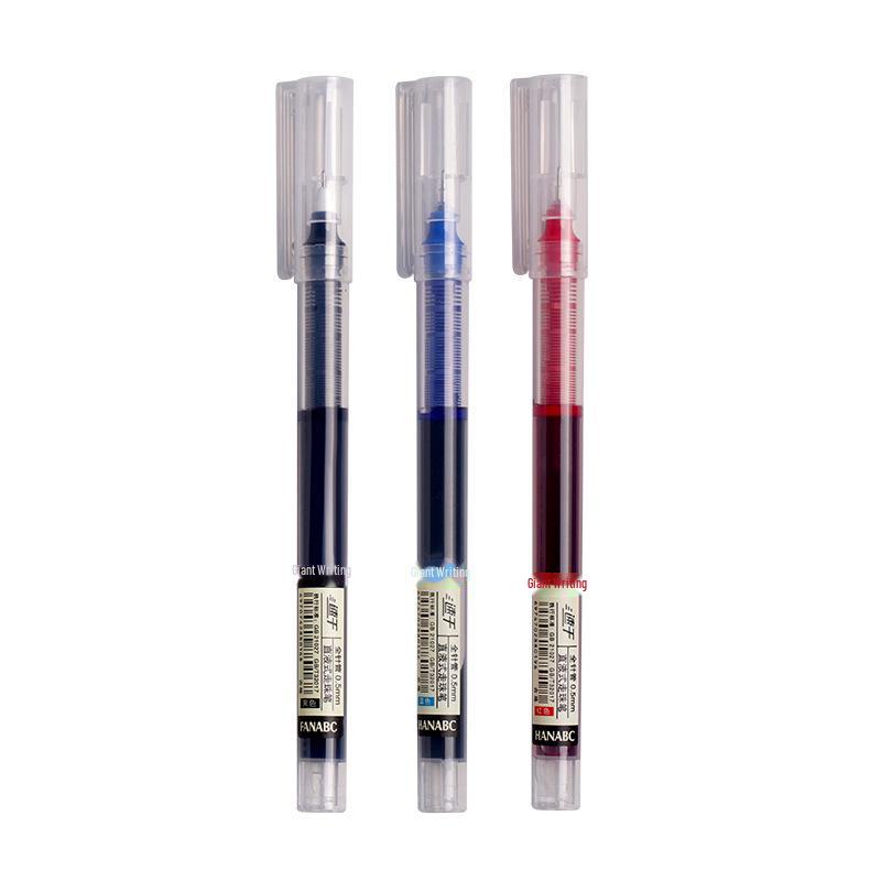 Быстросохнущая черная шариковая ручка толщиной 0,5 мм — большая емкость, гладкое письмо, красочный дизайн, идеально подходит для подписей.