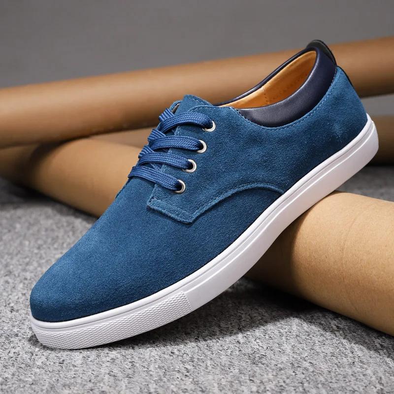 Leather Shoes Men Outdoor Fashion Casual Sneakers Shoe Suede Leather Loafers Men Shoes Moccasins Shoe Footwear Big Size