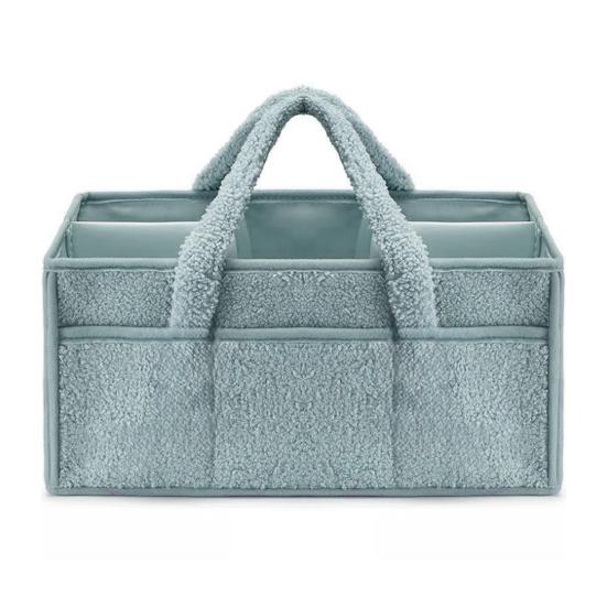 Корзина для хранения Yousheng, органайзер для детских подгузников с ручкой, большая вместимость, несколько отделений, контейнер для принадлежностей для новорожденных