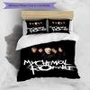 3pcs My Chemical Romance pattern bedding set duvet cover set includes duvet cover &pillowcases, perfect all season bedroom decoration & gift