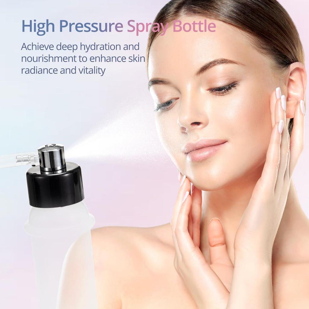 3-in-1 Diamond Microdermabrasion Machine for Face | Professional Home Skin Care Device with Vacuum Glass Tube & Spray Bottle
