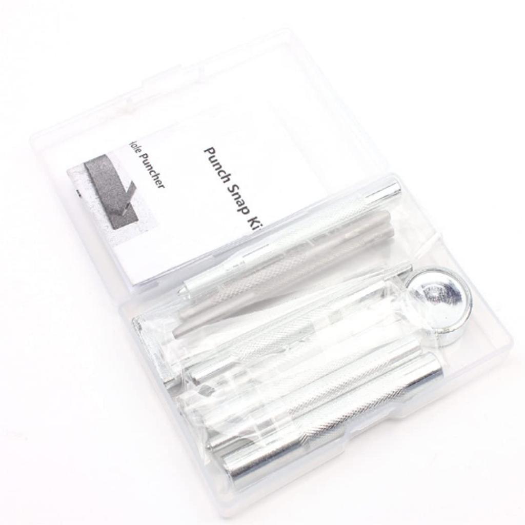 HappyHome Caulking Tool, Hammering Table, Eyelet, Leather Craft, Batting Stick, 11-piece Set, Hook Hammering, Caulking, Special Case Included