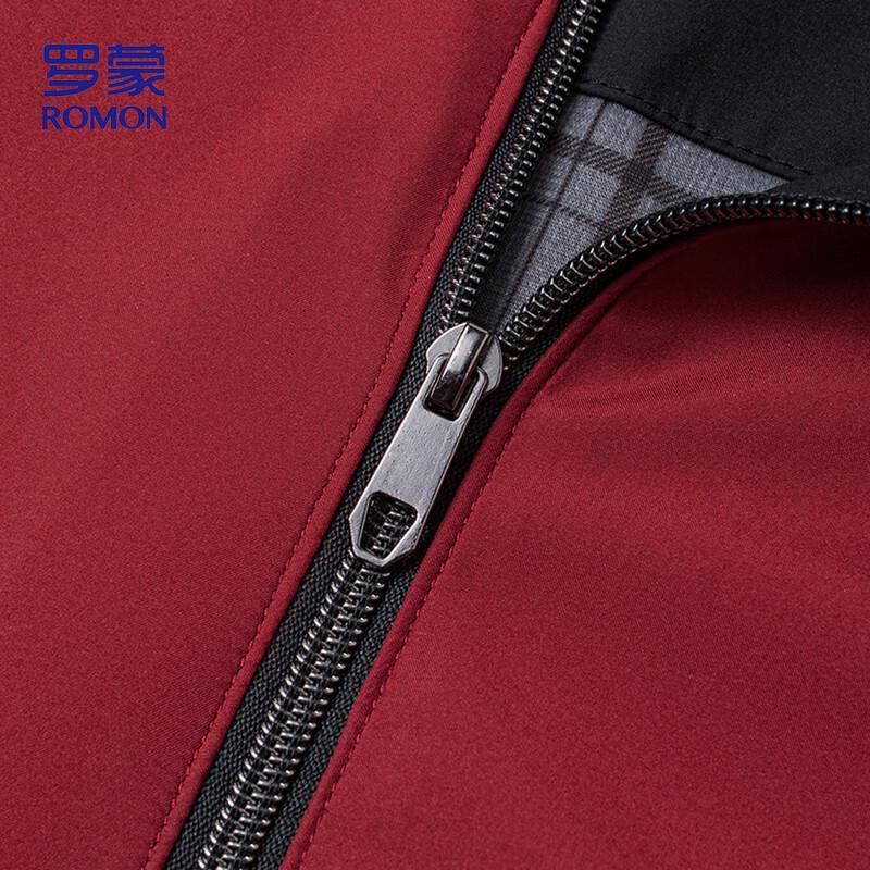ROMON Men's Hooded Business Casual Windproof Jacket