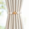 2Pcs Rose Flower Shape Curtain Tieback Shell Shape Magnetic Buckle Window Curtain Buckles Gold Silver Curtain Rope Holders